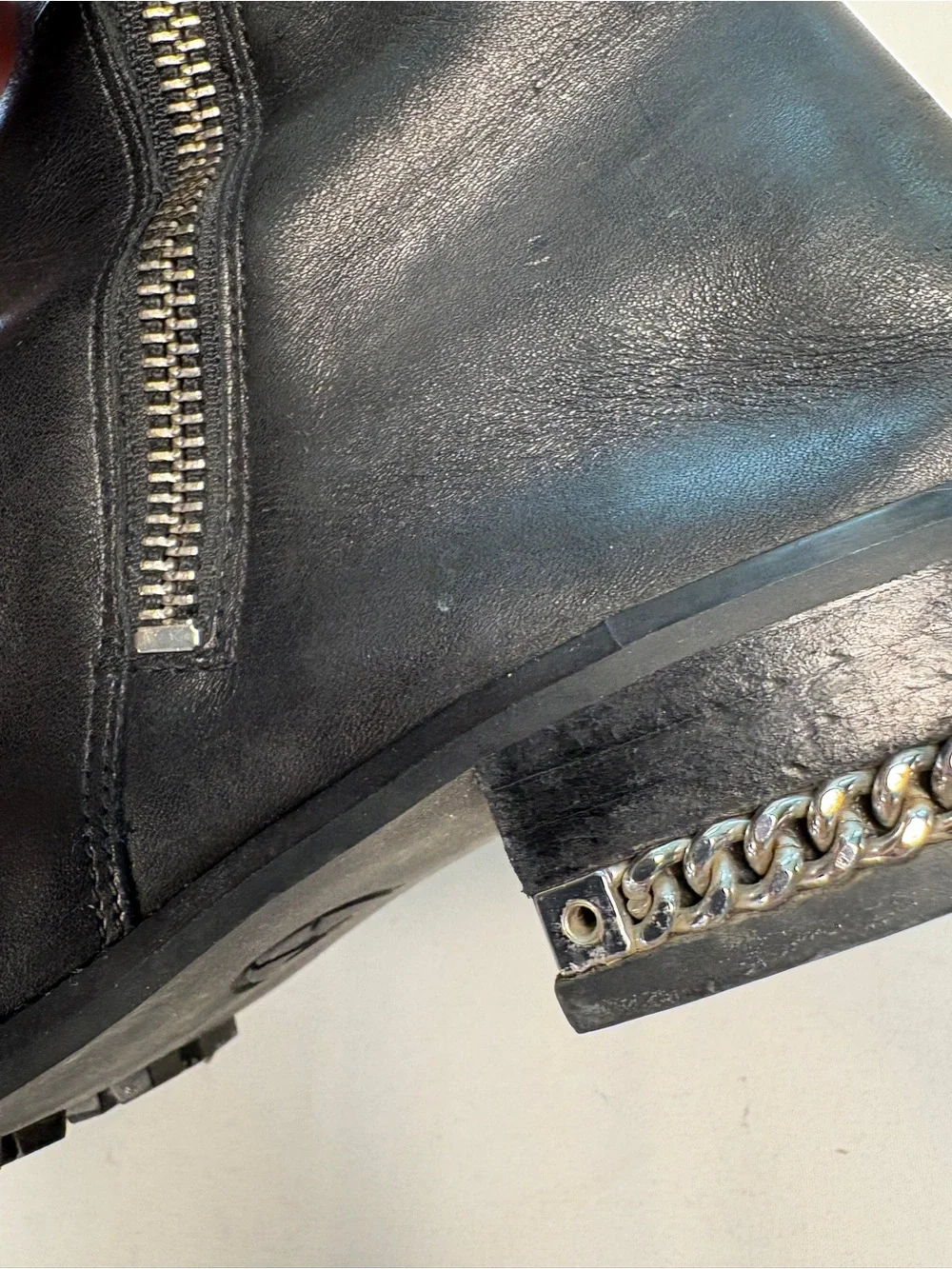 Michael‎ Kors Black Over-the-Knee Leather Zip Boots